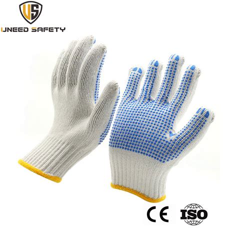 Good Quality 10g Bleach White Cotton Safety Work Labor Gloves With