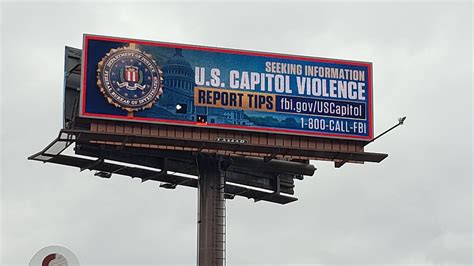 Fbi Billboard Seen In Bristol Asking For Tips Regarding Us Capitol