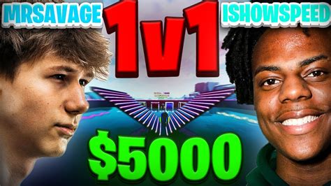 ISHOWSPEED VS MRSAVAGE BUILD FIGHT YouTube