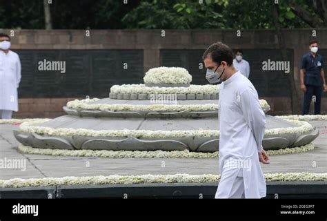 Indian National Congress Party Leader Rahul Gandhi Pays A Tribute To