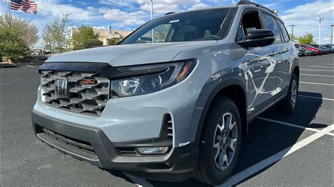 2023 Honda Passport Trailsport Sonic Gray Pearl Walkaround Youtube