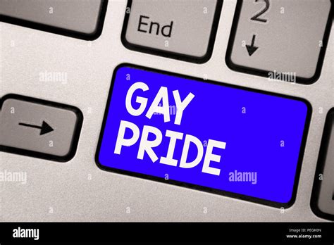 Handwriting Text Gay Pride Concept Meaning Dignity Of An Idividual That Belongs To Either A Man