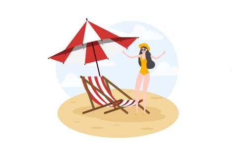 Flat Illustration Summer Activity Graphic By Uppoint Design