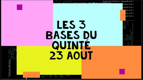 Ici Les Bases Du Quint Solide Aout Youtube