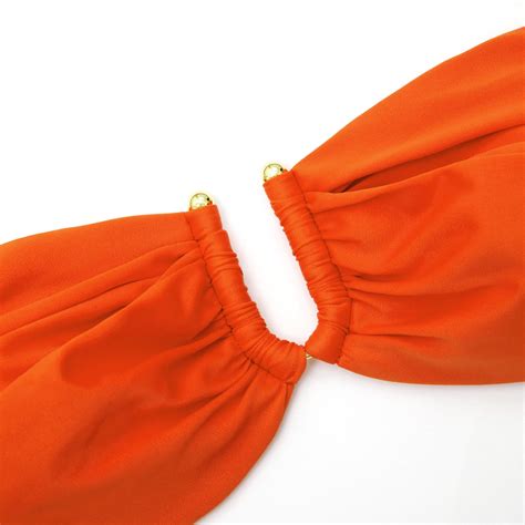 Self Portrait Orange Bikini Top Reversible