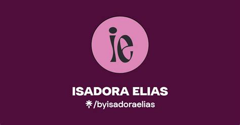 Isadora Elias Instagram Tiktok Linktree