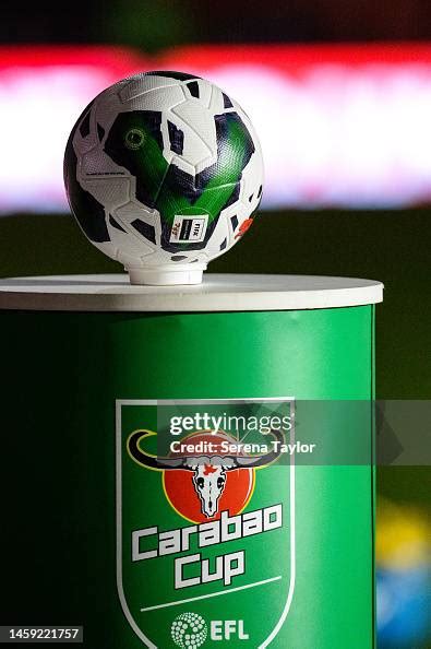 The Match Ball Sits On The Plinth During The Carabao Cup Semi Final News Photo Getty Images