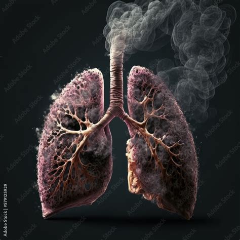 Lung Smoker Sick Sick Smoker Lung Tobacco Addiction Cancer Smoking