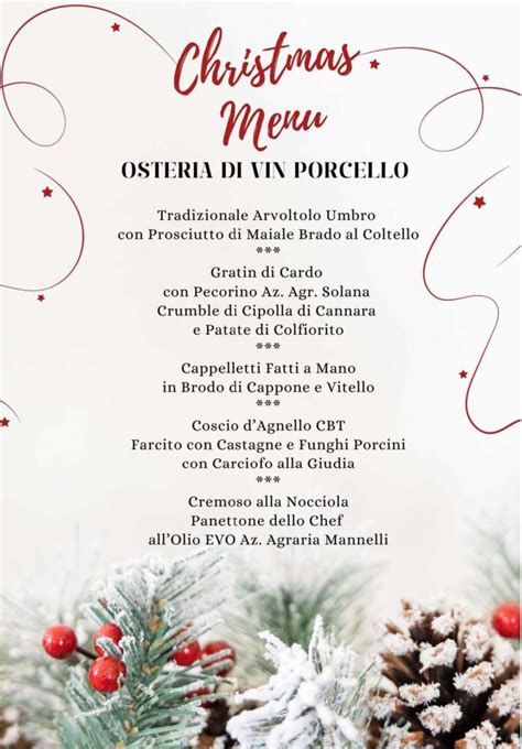 Pranzo Di Natale In Umbria Poggio Degli Olivi