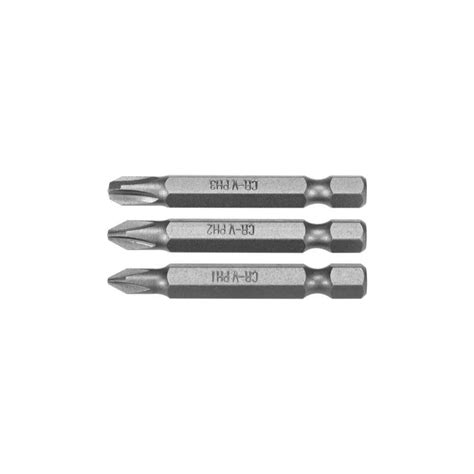 Бита PH1, PH2, PH3, 1/4", 50 мм, 3 шт VOREL 65462 - выгодная цена ...