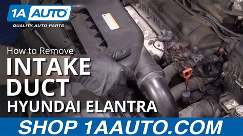 How To Remove Intake Duct 07 10 Hyundai Elantra Youtube