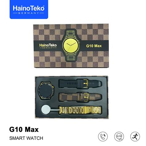 Haino Teko G10 Max GOLD SmartWatch With NFC Bluetooth Call Always On