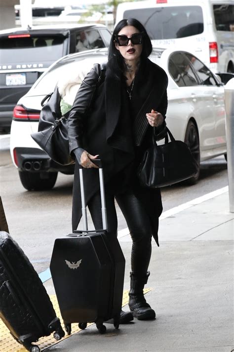 Kat Von D Arriving At Lax Airport Celebmafia