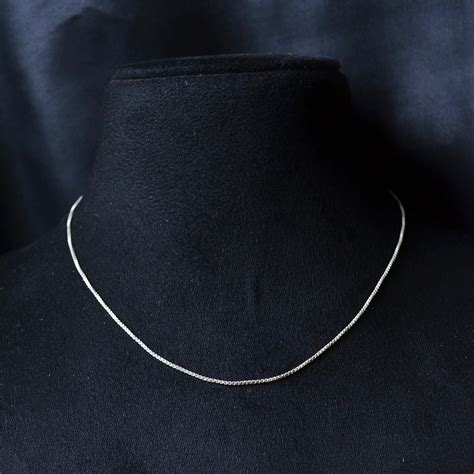 Beautiful Sleek Silver Chain Lovely Silver Chain Necklaces Folkways