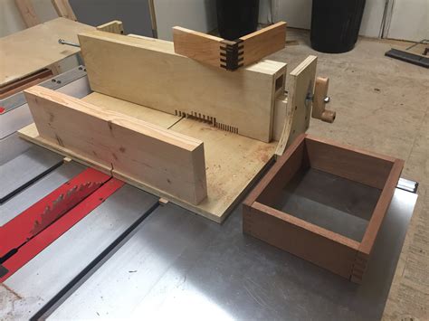 New Table Saw Means New Box Joint Jig My Take On The John Heisz Box