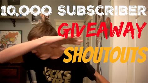 10000 Subscriber Giveaway And New Segment Announcement Youtube