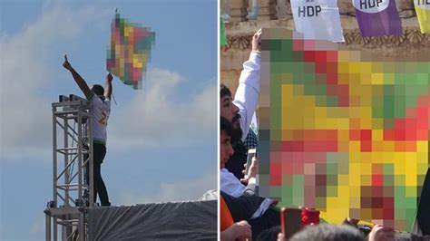 Mardin De Nevruz Kutlamas Nda Skandal G R Nt Ler Hdp Li G Nay N Da