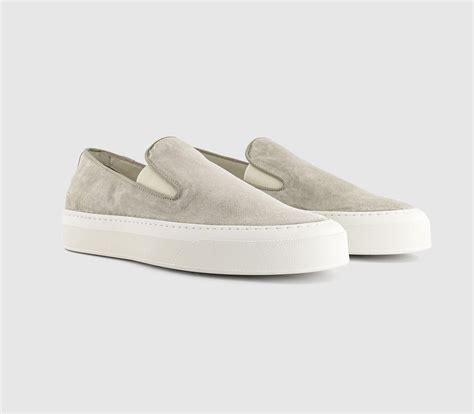 Common Projects Slip On Suede Shoes Warm Grey Women S Trainers