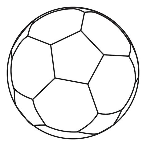 Icono De L Nea De Pelota De F Tbol S Mbolo Deportivo Signo De F Tbol