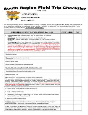 Fillable Online FIELD TRIP APPROVAL FORM AIKEN COUNTY PUBLIC Fax