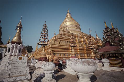 Shwezigon Temple Bagan Travel Guide Bagan Pictures Travel Bagan Travel