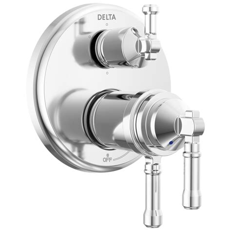 17t Series Integrated Diverter Trim 6 Setting In Lumicoat® Chrome T27t984 Pr Delta Faucet