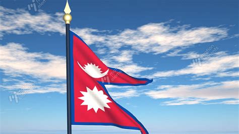 Flag Of Nepal Stock Animation | 1263876