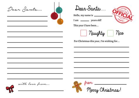 Letters To Santa Templates {free Printables} Super Busy Mum Northern Irish Blogger