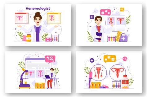 Venereologist Diagnostic Illustration By Denayunethj Thehungryjpeg