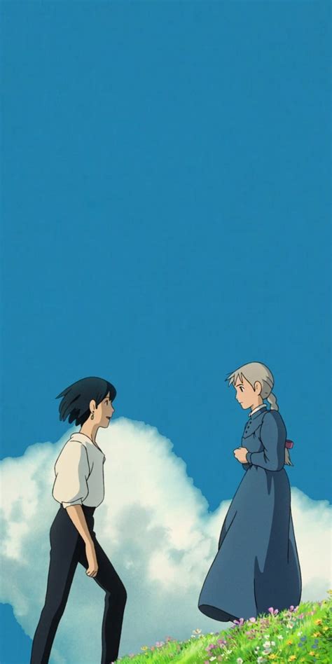 Romantic Anime Scene from Howl's Moving Castle