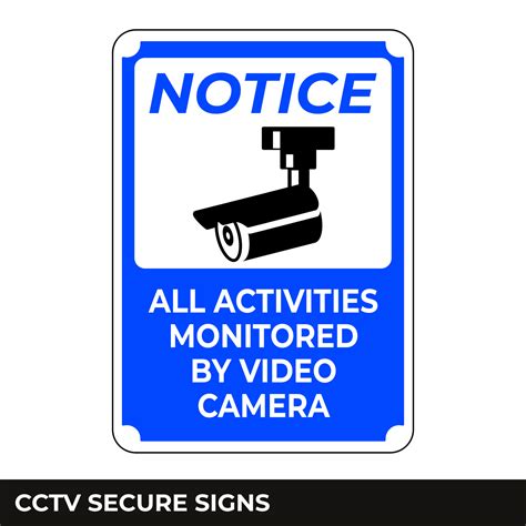 Cctv Alarm Monitored And Hour Video Camera Surveillance Sign In