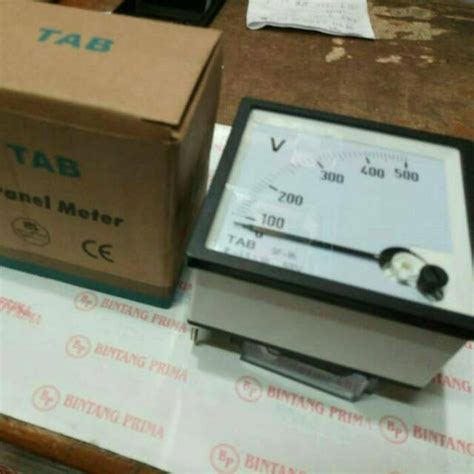 Jual Voltmeter Analog Jarum 0 500v Tipe Ft 72 Ukuran Body 72x72 Merk Tab Shopee Indonesia