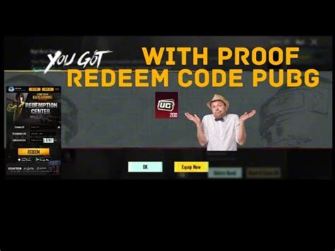 New Redeem Code Pubg Working And With Proof Today Youtube