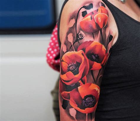 Wild Poppy Tattoo By Lukash Tattoo Photo