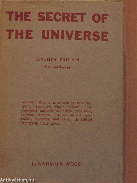 Nathan R Wood The Secret Of The Universe The Warwick Press 1936