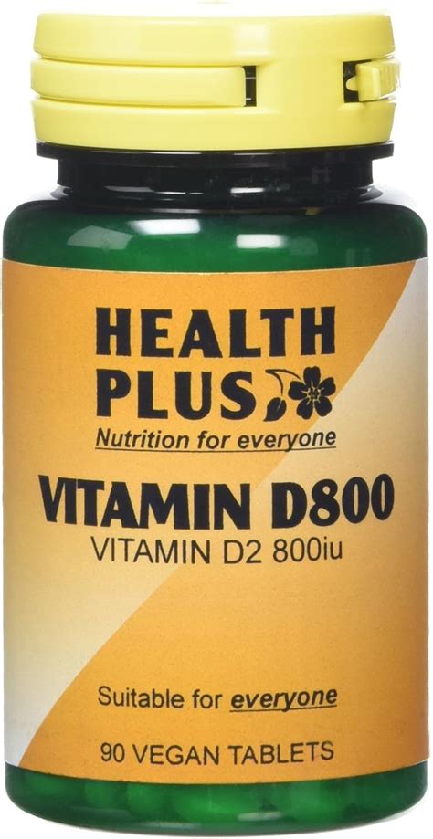 Health Plus Vitamin D 800iu Vitamin D Supplement 90 Tablets Uk Health And Personal Care