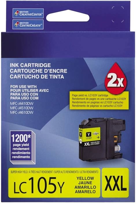 Cartucho De Tinta Brother Lc Y Xxl Amarillo Pronet Tecnolog A