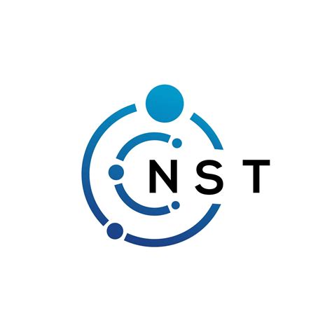 NST letter technology logo design on white background. NST creative ...