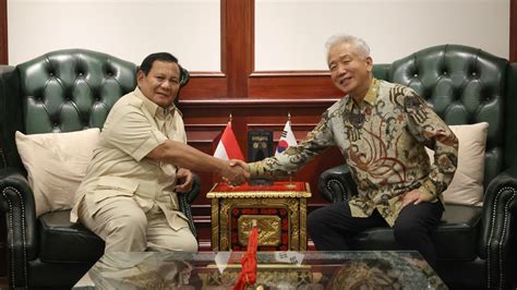 Menteri Prabowo Subianto Bertemu Duta Besar Korea Selatan H E Lee Sang