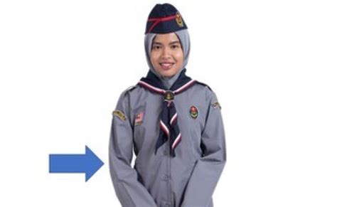 Baju Pengakap Perempuan Sekolah Rendah Pakaian Seragam Pemimpin