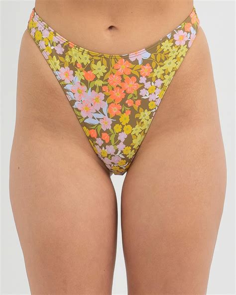 Shop Billabong Bring On The Bliss Havana Bikini Bottom In Multi Fast