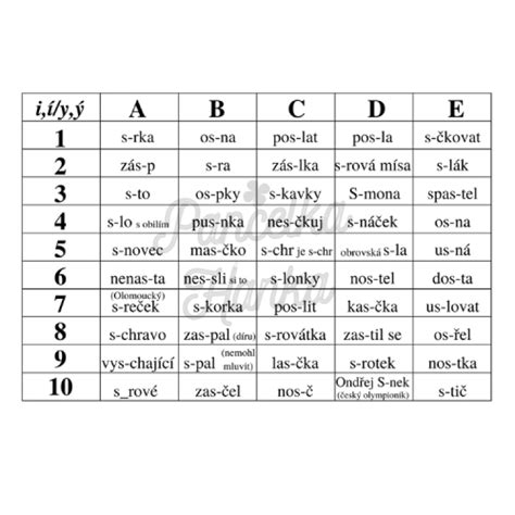 Sou Adnice Vyjmenovan Slova Po V Pan Elkahanka Cz