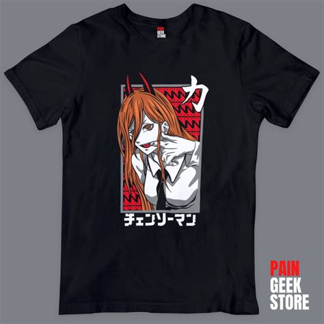 Camiseta Chainsaw Man Power Elo Produtos Especiais