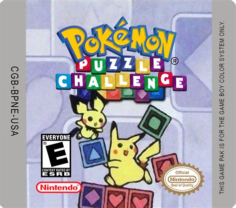 Pokemon Puzzle Challenge Custom Label USA GBC By Hetare42 On DeviantArt