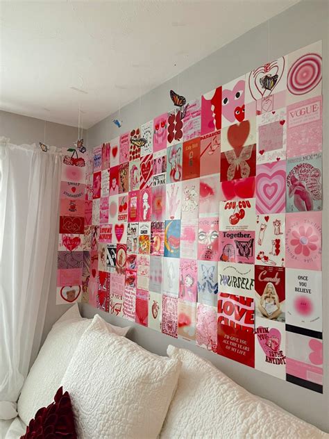 Preppy Pink Aesthetic Wall Collage Kit Vsco Aura Girl Room Etsy Ireland