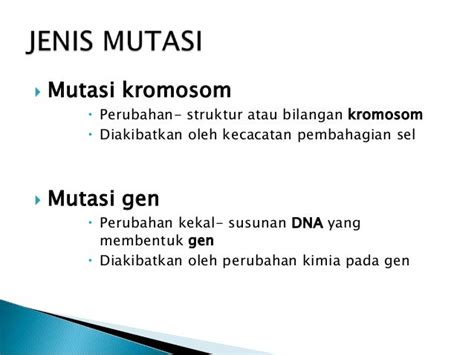 Mutasi Dalam Sains Tingkatan 4