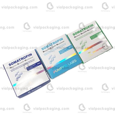 VPHPB 01 HGH 191AA 10iu Injection Vial Paper Box Vial Packaging