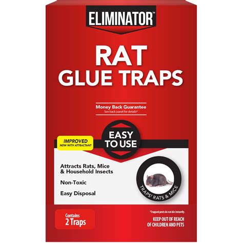 Eliminator Rat Glue Traps, 2 Traps, for Rats, Mice & Insects - Walmart.com - Walmart.com