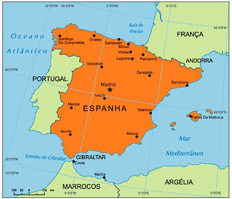 Mapa Da Espanha Fatos Interessantes E Informa Es Sobre O Pa S