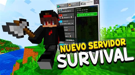 Nuevo Servidor Survival Para Minecraft Pe Servidor